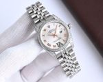 Rolex Datejust 904L Steel Imporeted Mechanical Movement Silver Strap Women Watch